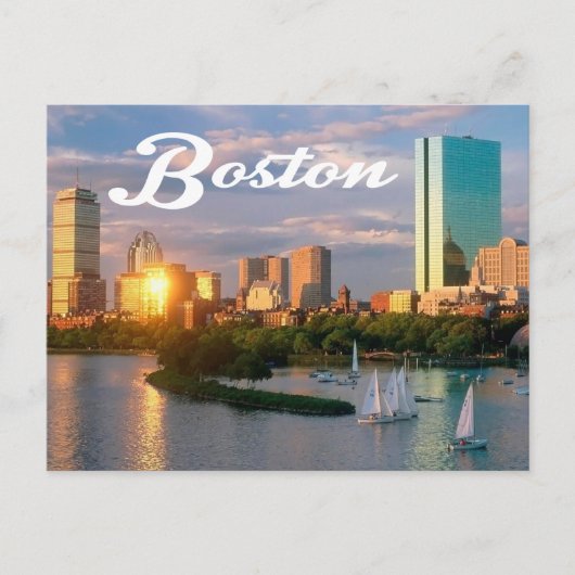 Boston, Massachusetts - Boston Harbor Post Card Briefkaart (Voorkant)
