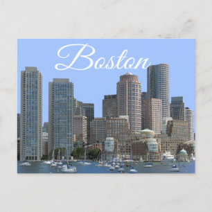 Boston, Massachusetts - Boston Harbor Post Card Briefkaart