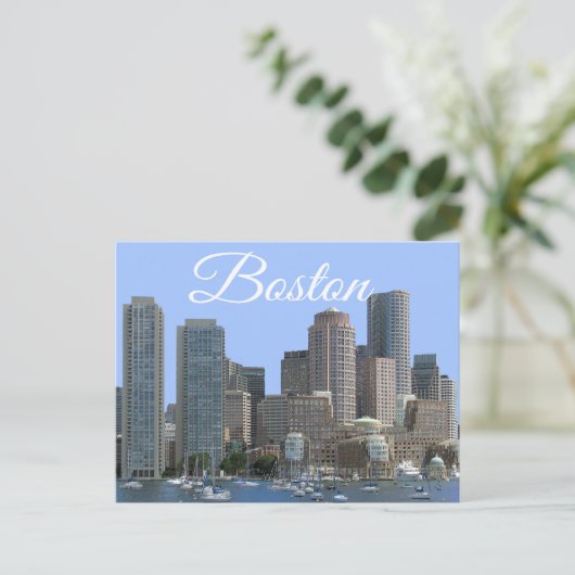 Boston, Massachusetts - Boston Harbor Post Card Briefkaart (Staand voorkant)