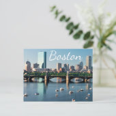 Boston, Massachusetts - Boston Harbor Post Card Briefkaart (Staand voorkant)