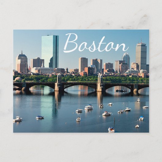 Boston, Massachusetts - Boston Harbor Post Card Briefkaart (Voorkant)