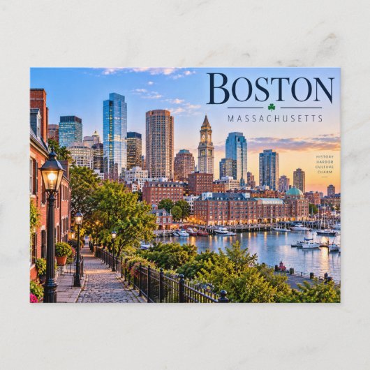 Boston, Massachusetts Briefkaart (Voorkant)