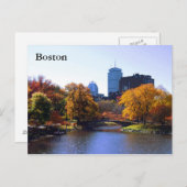 Boston, Massachusetts Briefkaart (Voorkant / Achterkant)