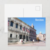 Boston Massachusetts Briefkaart (Voorkant / Achterkant)