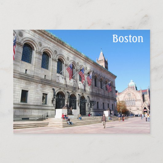 Boston Massachusetts Briefkaart (Voorkant)