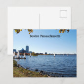 Boston Massachusetts Briefkaart (Voorkant / Achterkant)
