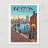  Boston Massachusetts Briefkaart (Voorkant)