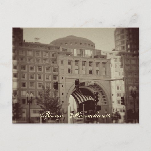 Boston, Massachusetts Briefkaart (Voorkant)