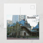 Boston Massachusetts Briefkaart (Voorkant / Achterkant)