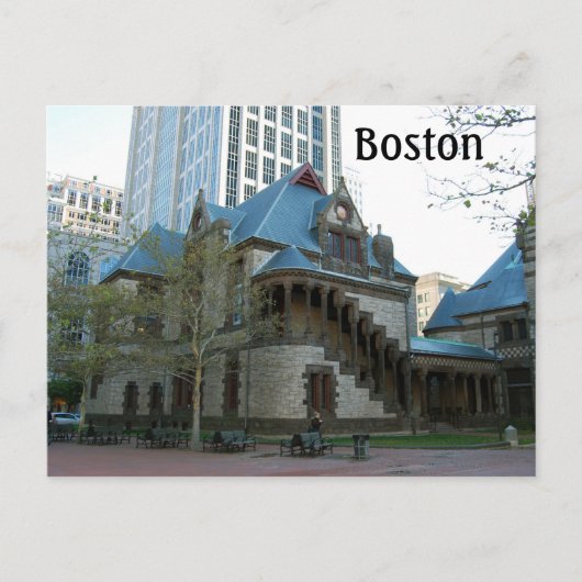 Boston Massachusetts Briefkaart (Voorkant)