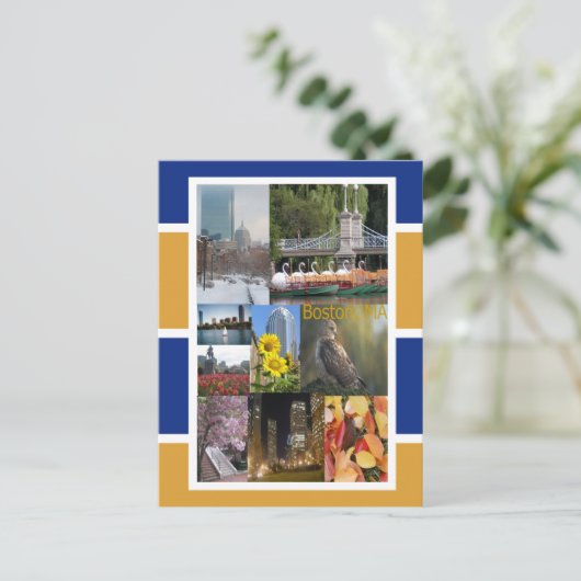 Boston, Massachusetts Briefkaart (Staand voorkant)