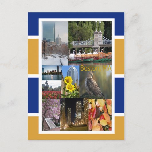 Boston, Massachusetts Briefkaart (Voorkant)