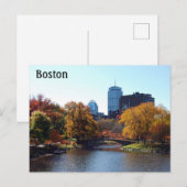 Boston Massachusetts Briefkaart (Voorkant / Achterkant)