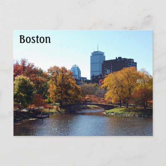 Boston Massachusetts Briefkaart (Voorkant)