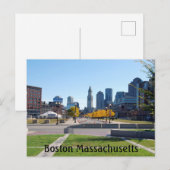 Boston Massachusetts Briefkaart (Voorkant / Achterkant)