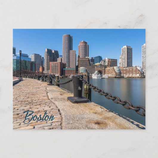 Boston Massachusetts Briefkaart (Voorkant)
