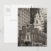 Boston Massachusetts briefkaart (Voorkant / Achterkant)