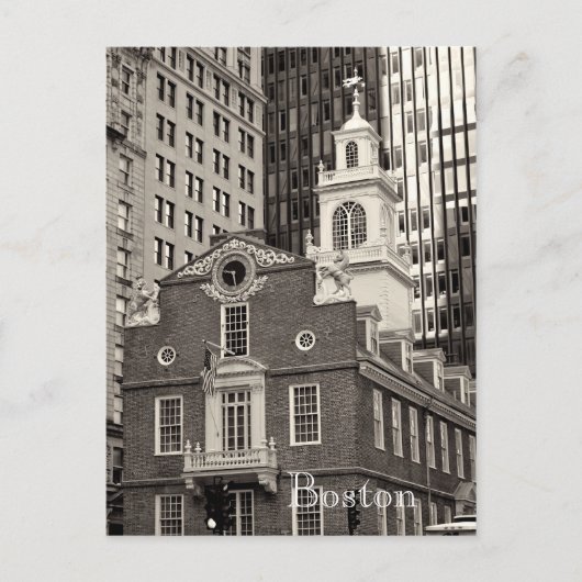 Boston Massachusetts briefkaart (Voorkant)