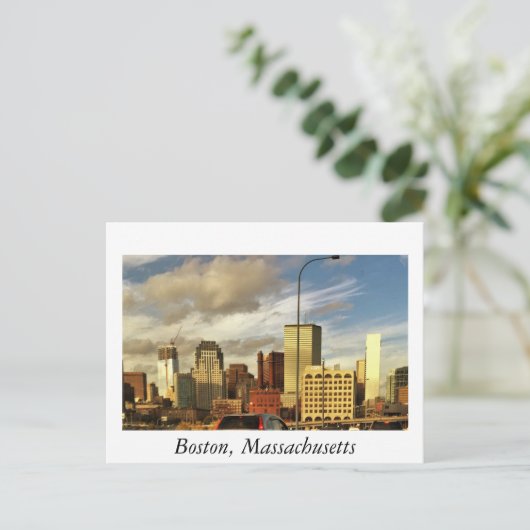 Boston Massachusetts Briefkaart (Staand voorkant)