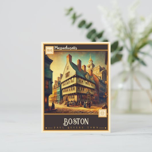Boston, Massachusetts | Briefkaart (Staand voorkant)