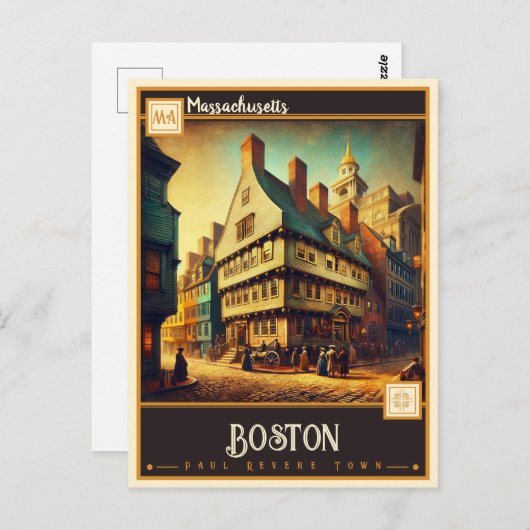 Boston, Massachusetts | Briefkaart (Voorkant / Achterkant)