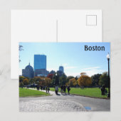 Boston Massachusetts Briefkaart (Voorkant / Achterkant)