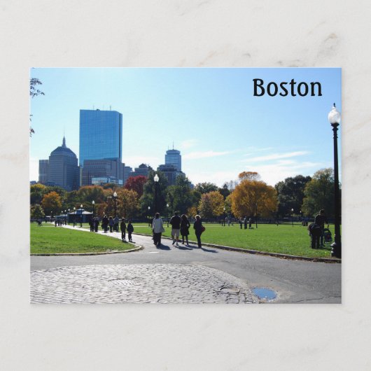 Boston Massachusetts Briefkaart (Voorkant)