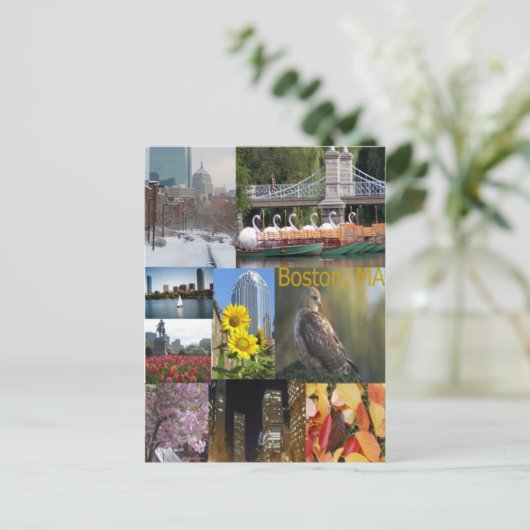 Boston, Massachusetts Briefkaart (Staand voorkant)