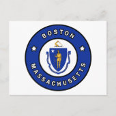 Boston Massachusetts Briefkaart (Voorkant)