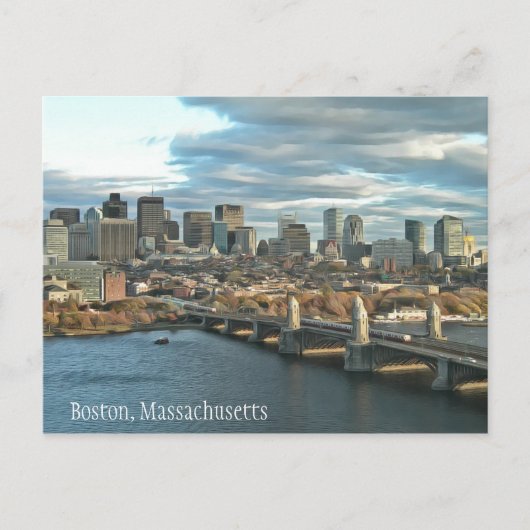 Boston, Massachusetts Briefkaart (Voorkant)