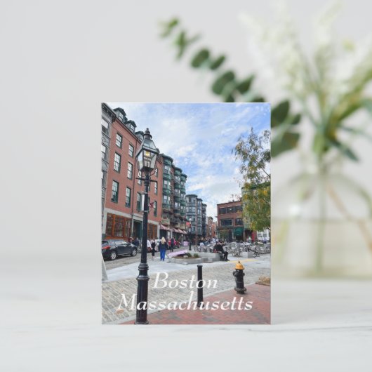 Boston Massachusetts Briefkaart (Staand voorkant)