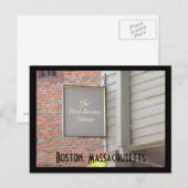 Boston, Massachusetts Briefkaart (Voorkant / Achterkant)