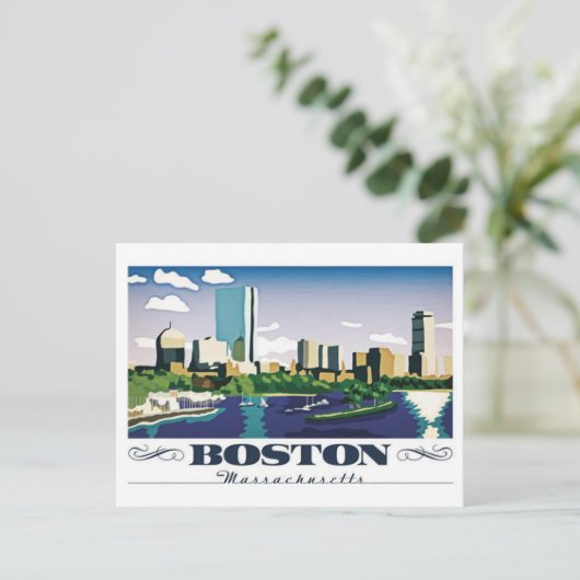 Boston, Massachusetts Briefkaart (Staand voorkant)