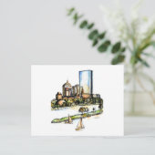 Boston, Massachusetts Briefkaart (Staand voorkant)