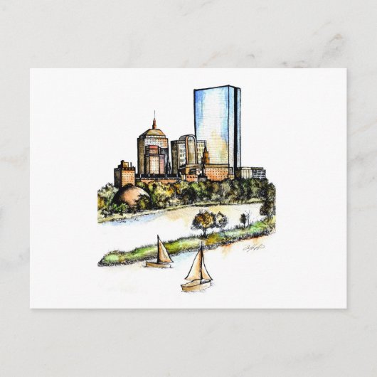 Boston, Massachusetts Briefkaart (Voorkant)