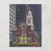 Boston Massachusetts Briefkaart (Voorkant)