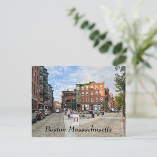 Boston Massachusetts Briefkaart (Staand voorkant)