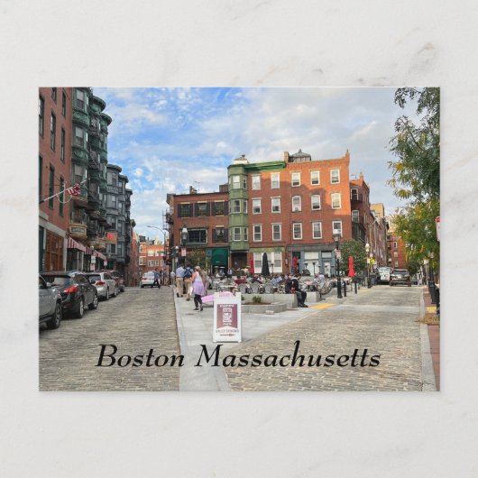 Boston Massachusetts Briefkaart (Voorkant)