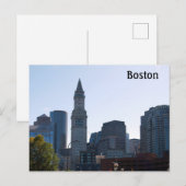 Boston Massachusetts Briefkaart (Voorkant / Achterkant)