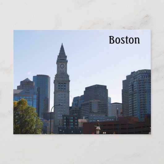 Boston Massachusetts Briefkaart (Voorkant)