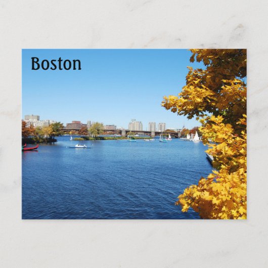 Boston Massachusetts Briefkaart (Voorkant)