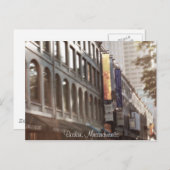 Boston, Massachusetts Briefkaart (Voorkant / Achterkant)