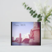 Boston Massachusetts Briefkaart (Staand voorkant)