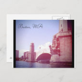 Boston Massachusetts Briefkaart (Voorkant / Achterkant)