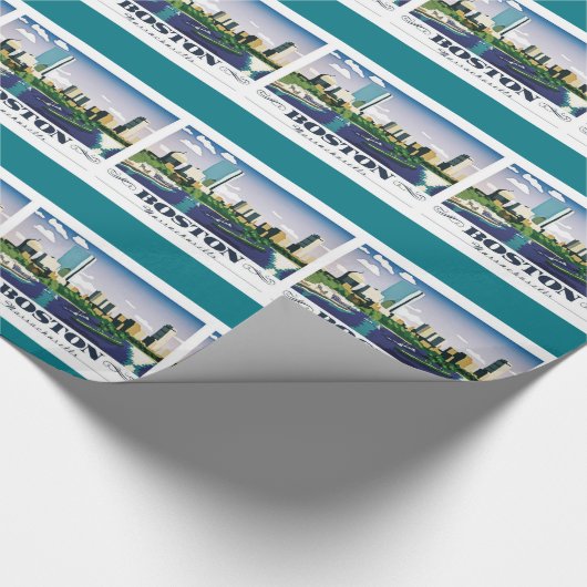 Boston, Massachusetts Cadeaupapier (Hoek)