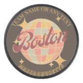 Boston Massachusetts City ijshockey Hockey Puck (Voorkant)