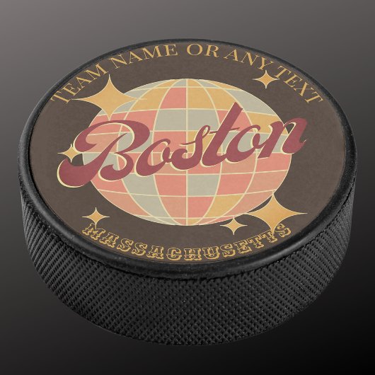 Boston Massachusetts City ijshockey Hockey Puck
