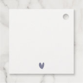 Boston Massachusetts City Scape Waterverf bruiloft Bedankjes Labels (Achterkant)