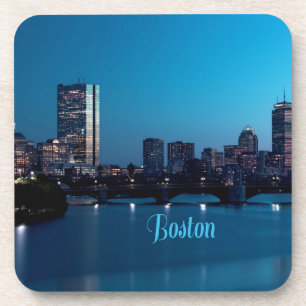 Boston Massachusetts City Skyline Bier Onderzetter