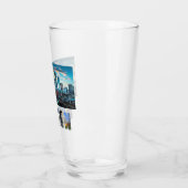Boston Massachusetts City Skyline Foto Beer Pint Glas (Links)